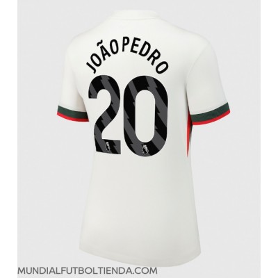 Camiseta Chelsea Joao Pedro #20 Segunda Equipación Replica 2025-26 para mujer mangas cortas Camiseta Chelsea Joao Pedro #20 Segunda Equipación Replica 2025-26 para mujer mangas cortas